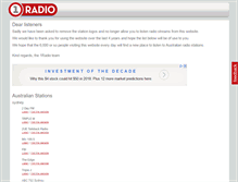 Tablet Screenshot of 1radio.com.au